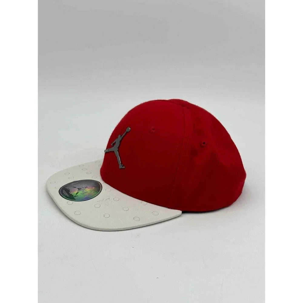 Nike Jordan Hats Kids 4-7 Red White Colorblock Jumpman Basketball Cap Snap Back